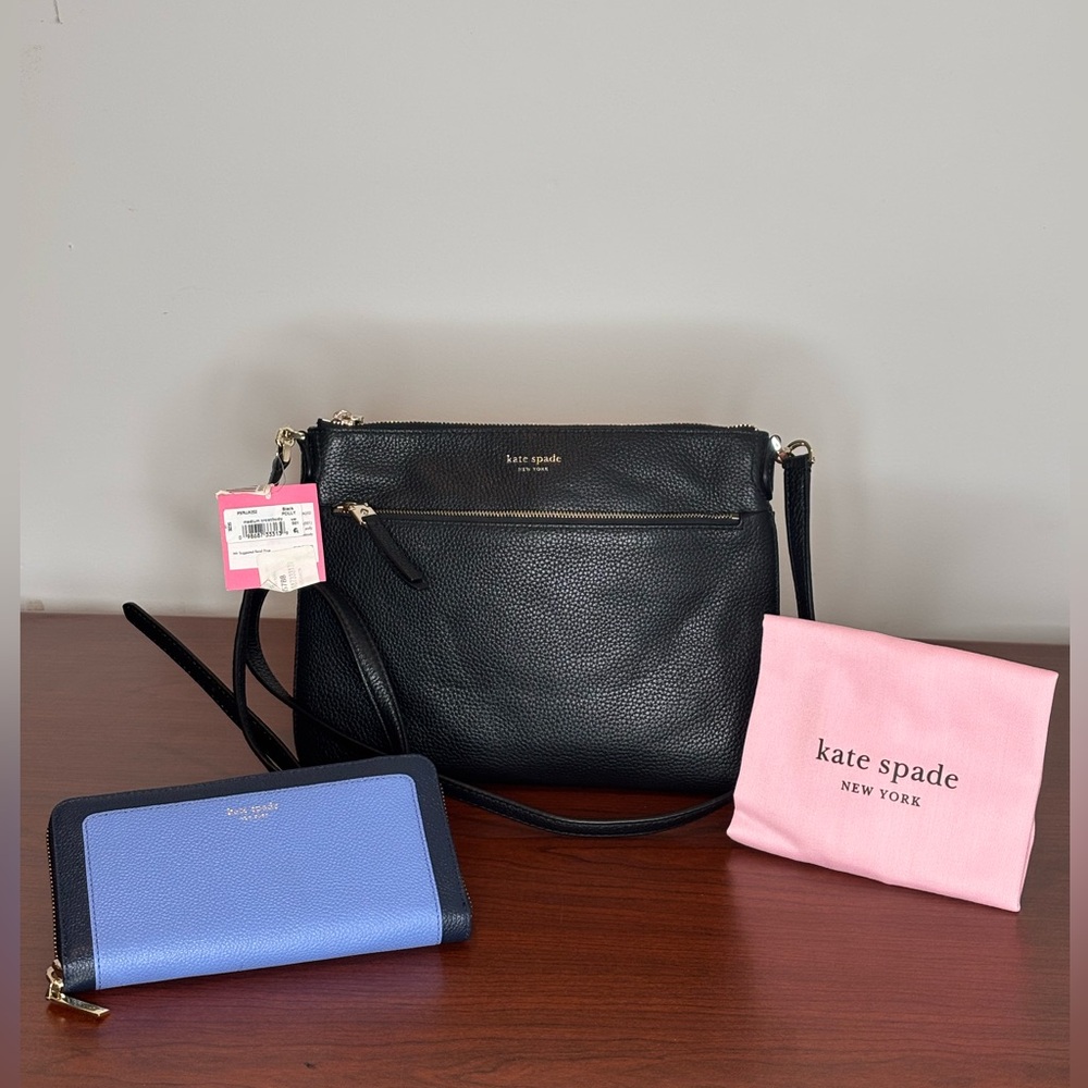 Kate Spade Black Crossbody Bag with Sleek Design